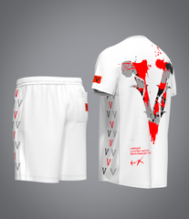 Ensemble Red Scarface Blanc